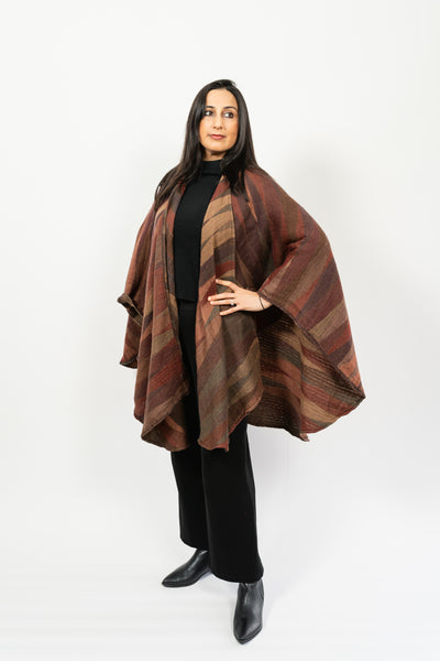 Long Cape Shawl BEYOND Ruana in Tuscany