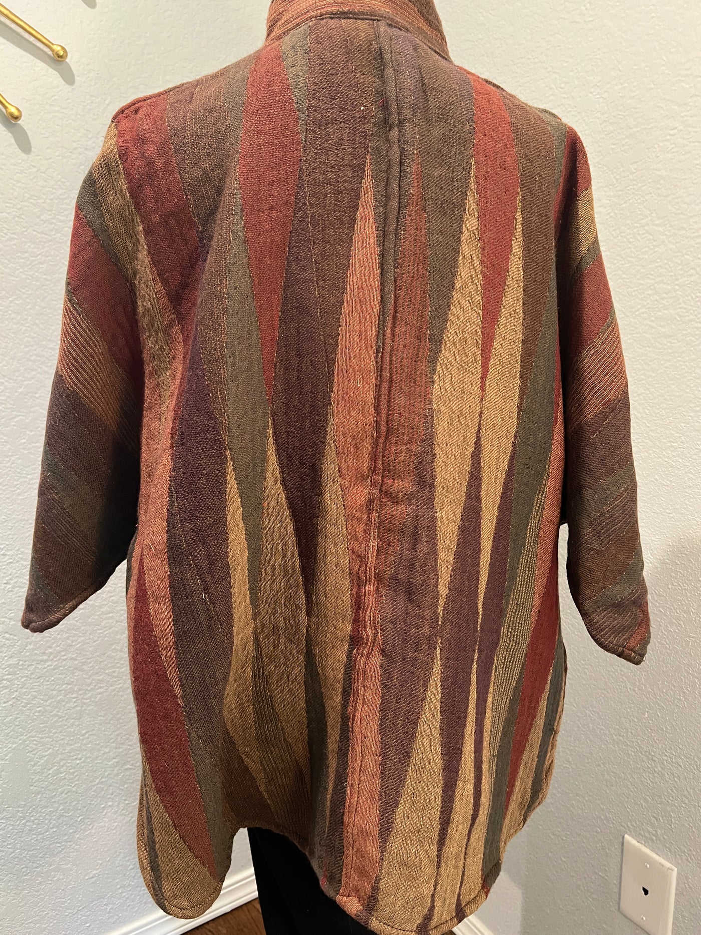 Handmade Reversible Merino Wool Kimono Jacket in Tuscany