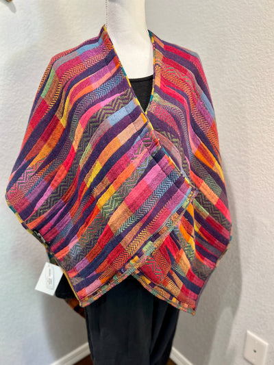 NEW ! In Style Regular Poncho in Cascade Reversible colors + Free Bag