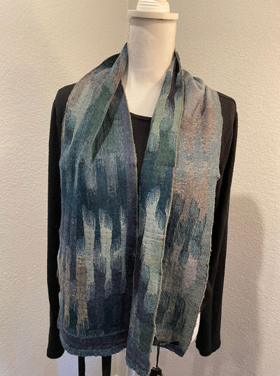 Pure Merino Wool  Neck Scarf Morocco Blue